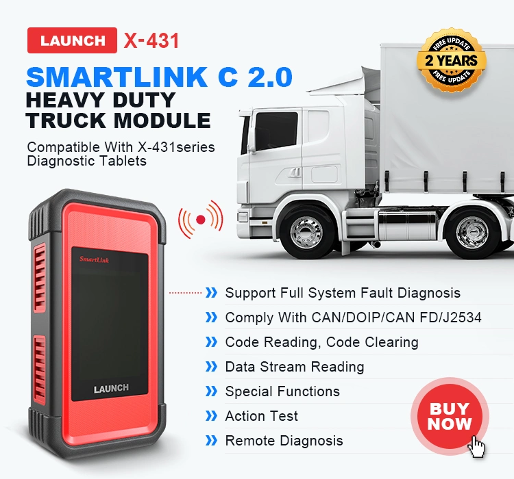 Launch X431 Smartlink C 2.0 Heavy Duty Truck Hdiii New Energy Cars Adapter Diagnostic Tool