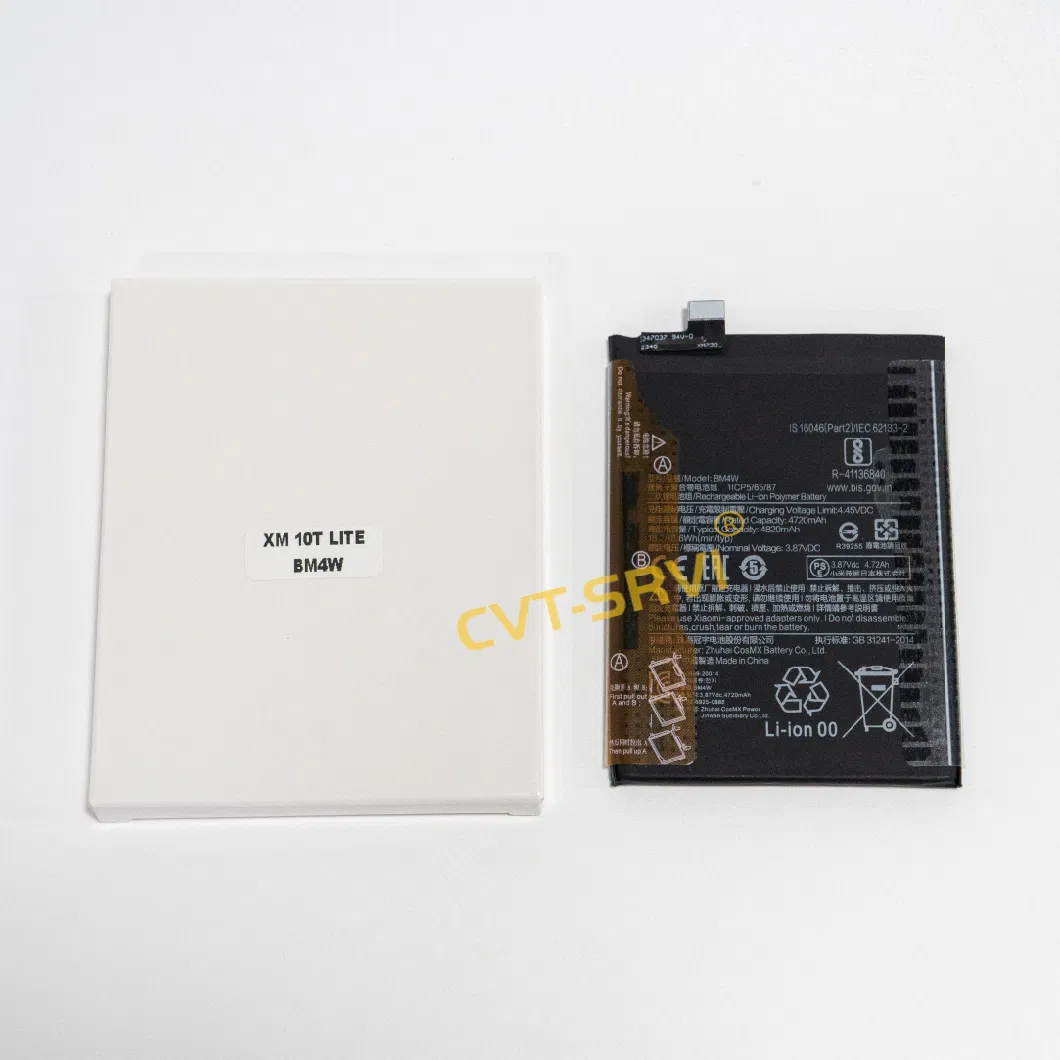 Good Quality Lithium Polymer Phone Battery for 4720 mAh Capacity 3.87 V RM 10t Lite Bm4w