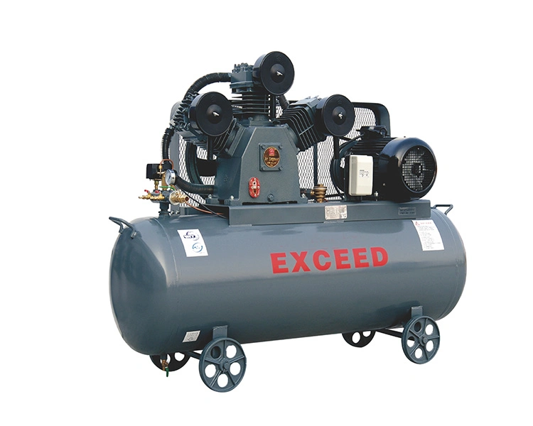 7bar Double Head Belt Driven Small Quiet Portable Electric Piston Air Compressor for Sale