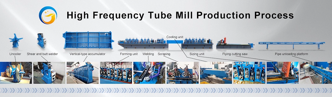 High Frequency Carbon Steel Tube Automatic Welding Machine Laser Welded Pipe Production Line ERW Pipe Making Machines