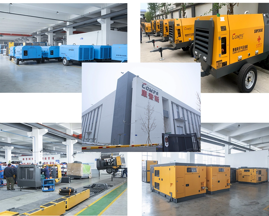 Small Mining air compressor screw compressor diesel air compresor for sale