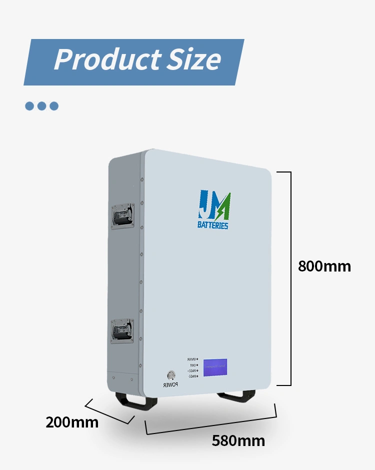 Factory 51.2V Power Battery Wall Mounted Lithium Ion Battery Pack Powerwall Home Energy Storage