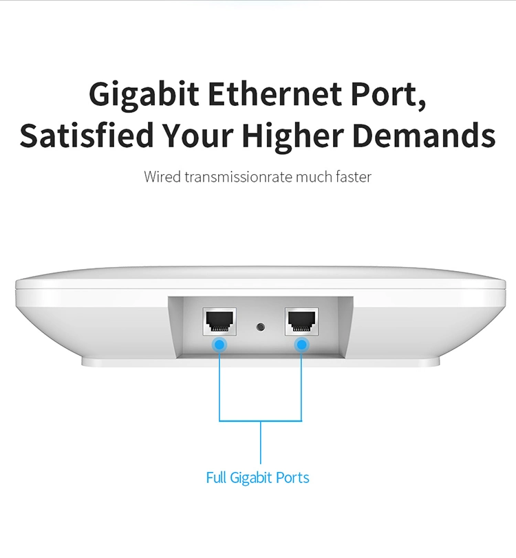 High Performance Comfast CF-E393ax 4*3dBi Antennas WiFi Extender Support Openwrt Dual Band WiFi6 3000Mbps Ceiling Access Point