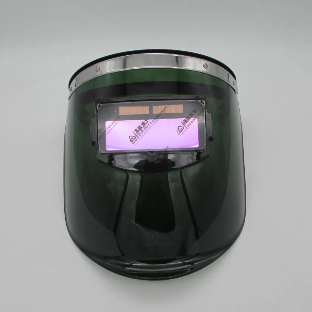 Labor Protection Plastic PP Black Welding Mask with Lithium Battery