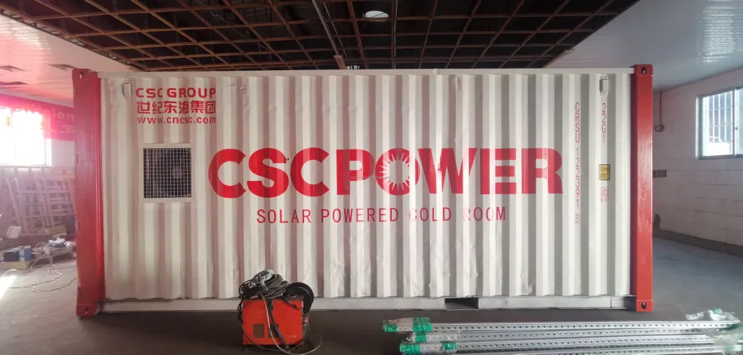 20FT and 40FT Solar Power System Container Cold Room Portable Cold Storage for Fish Meat Fruits Vegetables