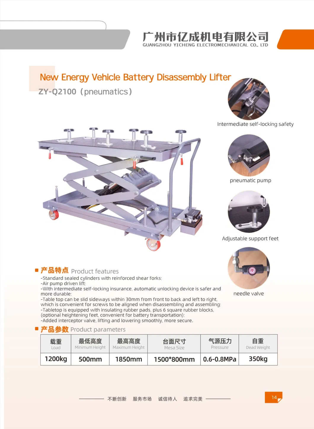 New Energy Batteries Smart Hydraulic Scissor Lift Vehicle Repair Equipment Tool