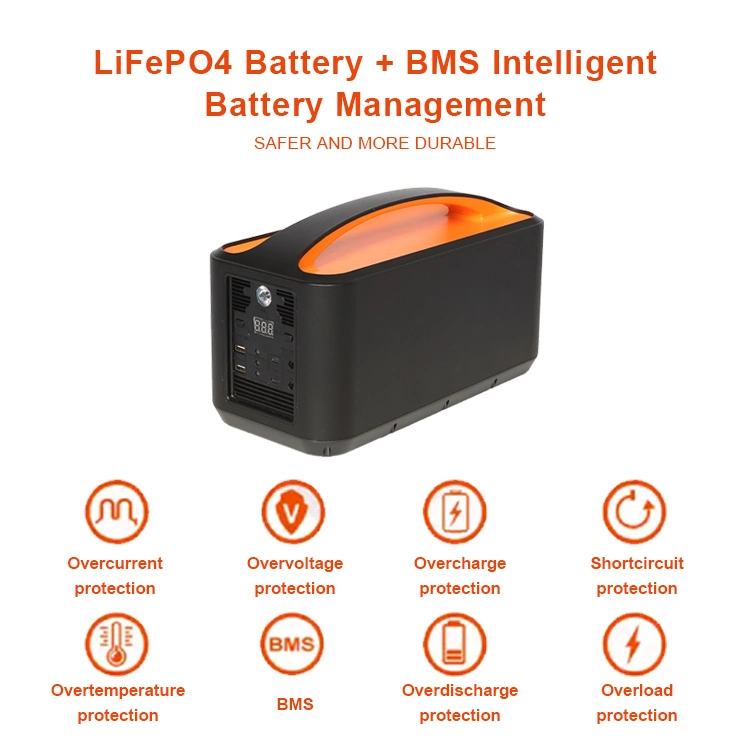 Built-in LiFePO4 Battery 24ah/26ah Pure Sine Wave Inverter Solar Energy Power System