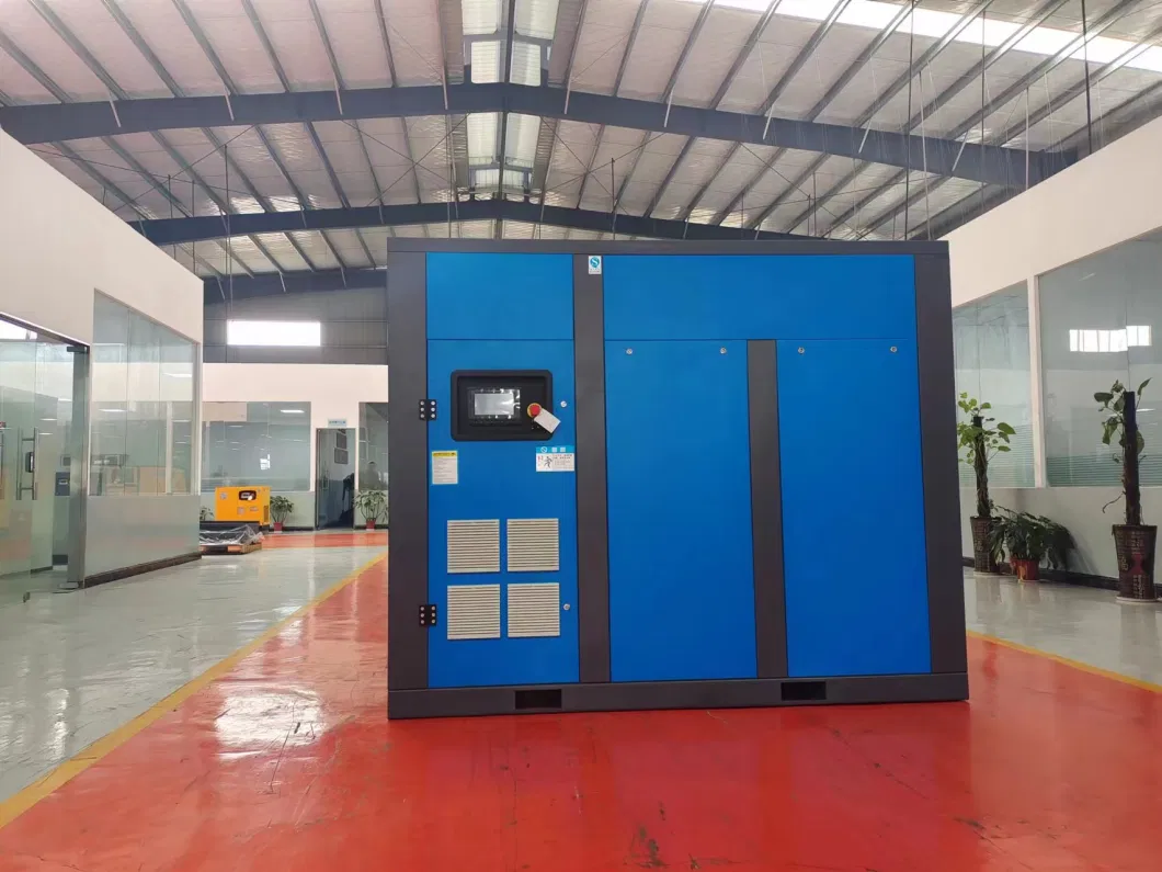 Airstone 37kw 75kw 90kw 110kw 132kw Water Air Cooling Industrial Permanent Magnet Variable Speed Inverter Rotary Screw Air Compressor