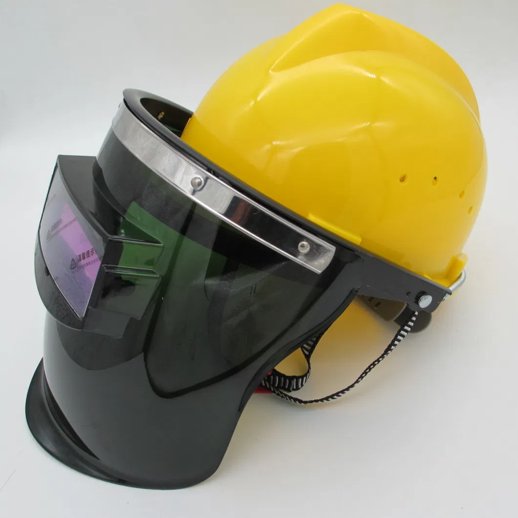 Labor Protection Plastic PP Black Welding Mask with Lithium Battery