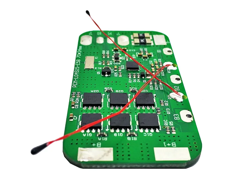 3s 4s 15A BMS for 14.4V 14.8V Li-ion/Lithium/Li-Polymer 12V 12.8V LiFePO4 Battery Pack with Smbus Protocol and Ntc (PCM-L04S15-E58)