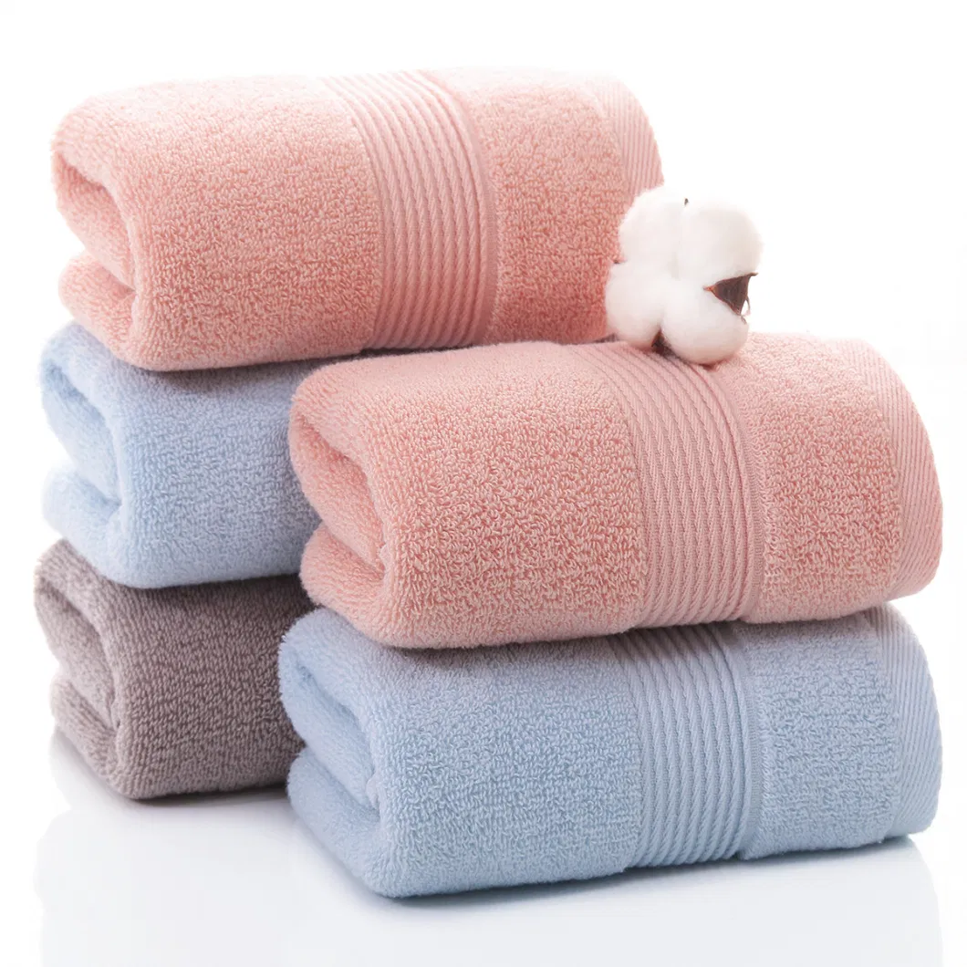 New Cotton Shares Two Pieces 32s/2 Bath Towel Thick Soft Men and Women Home Quick-Drying Hand and Face Towel