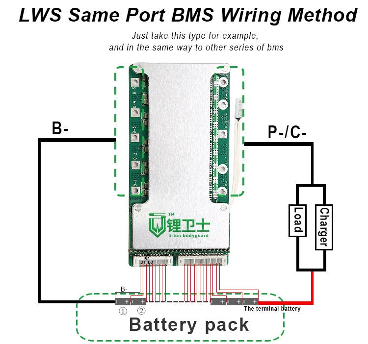 Smart 2s 3A Protection Circuit Module Li-ion BMS for 7.4V Lithium Battery with Ntc