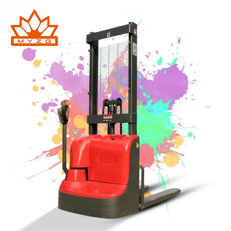 Hot Sale Stainless Steel Small Battery Electric Stacker Forklift 1.5 Ton 2 Ton Pallet Stacker Manufacturer