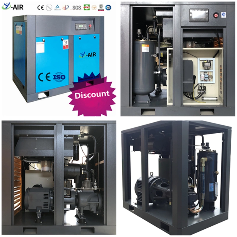 Best Price Small/Mini Industrial Oilless Electric Single Rotary Screw Air Compressor 11kw 15HP 8/10/12/13 Bar for /on Sale Same to Ingersoll Rand Compressor