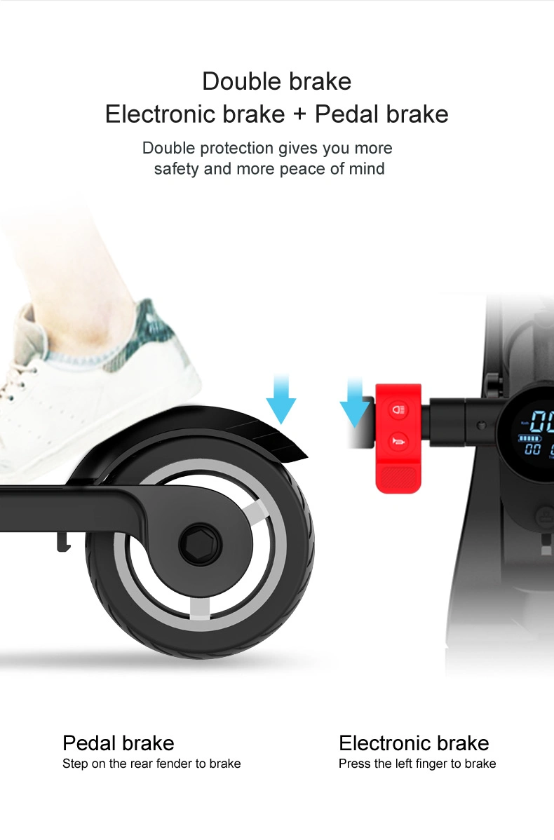 Adult Portable Mini 2 Wheel Electric E Scooter with Blue Tooth