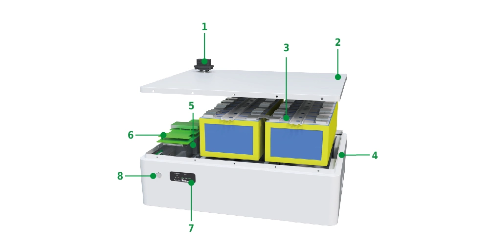 48V Lithium Battery 5kwh 10kwh 15kwh 20kwh LiFePO4 All-in-One Energy Storage System with 110V-230V 5kw Hybrid Inverter