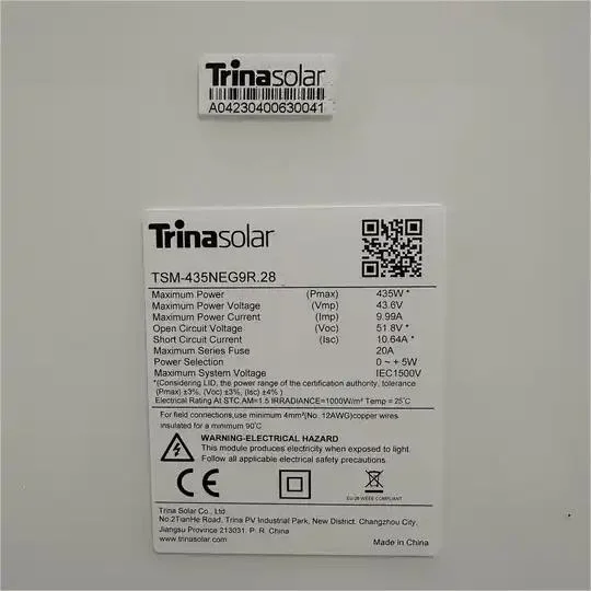 Trina Vertex S+ 410W 415W 420W Trina Neg9RC28 Bifacial 425W 430W 435W 440W 445W 450W 455W 460W Solar Panel Trina PV Panel 2 Glass