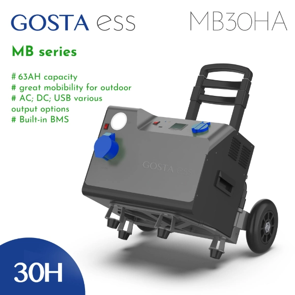 GOSTA MB30HA MB Series Portable Power Station 3000W LiFePO4 Rechargeable Energy Storage