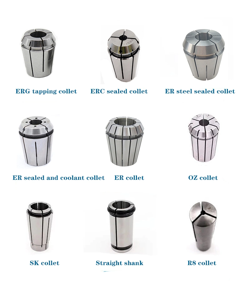 Sealed and Coolant Collets Er16s/Er25s/ Er32s Collet Chuck with Cooling Channels