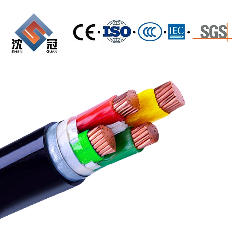 Shenguan Tinned Copper 300/500V Copper Power Building Electric Wires PVC Silicone Coated Cable 4 Cores 16mm Electric Cable Armoured Power High Voltage Power Cab