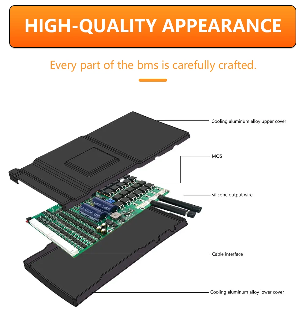 Jk Active Balancer BMS 2s to 24s LiFePO4 48V 200ah BMS 8s16s B2a8s20p Battery Management System BMS