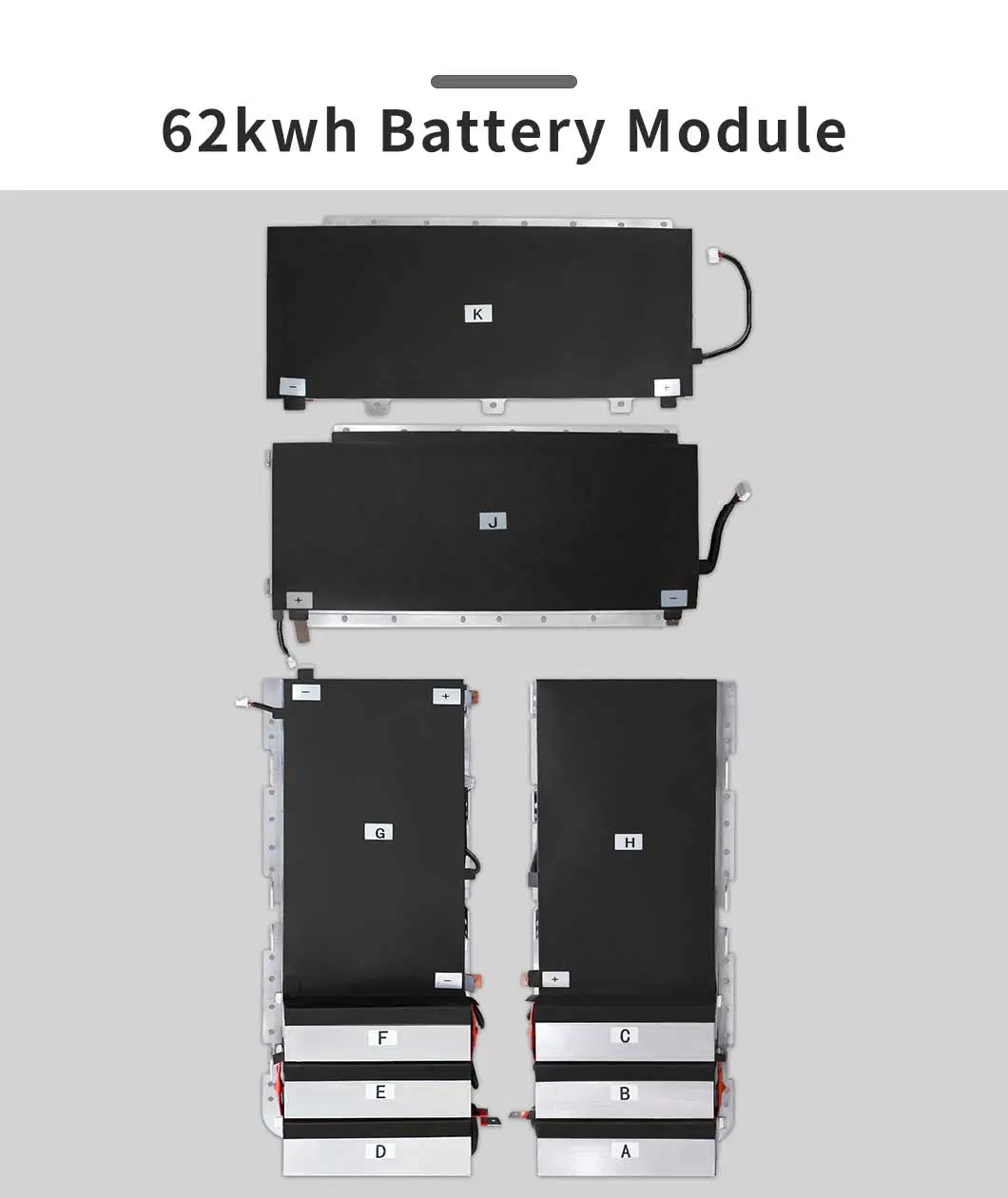 40kwh 50kwh 62kwh Brand New Lithium-Ion Battery Module for Leaf Battery Upgrade