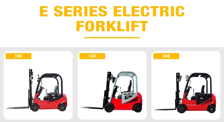 Electric Forklift Batteries 1.5 Ton 2ton Electric Hydraulic Forklift with Lithium-Ion Battery Forklift Powerful