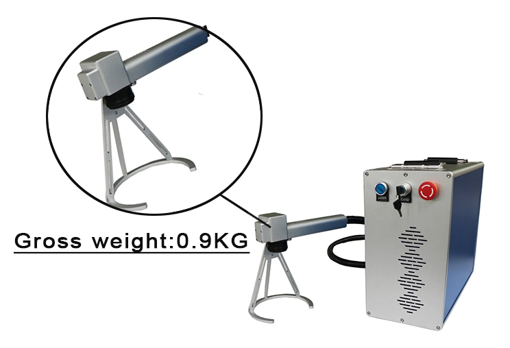 Portable Hand Helded Metals 30W 50W Fiber Laser Marking Engraving Machine