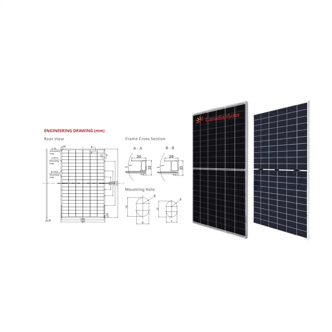 620W N Type Bifacial Solar Electrical Generator Topcon Canadian Sun Panel Solar