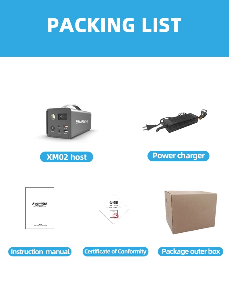 Portable Power Station with Rechargeable 200W 220V Supplies and Lithium Ion Battery