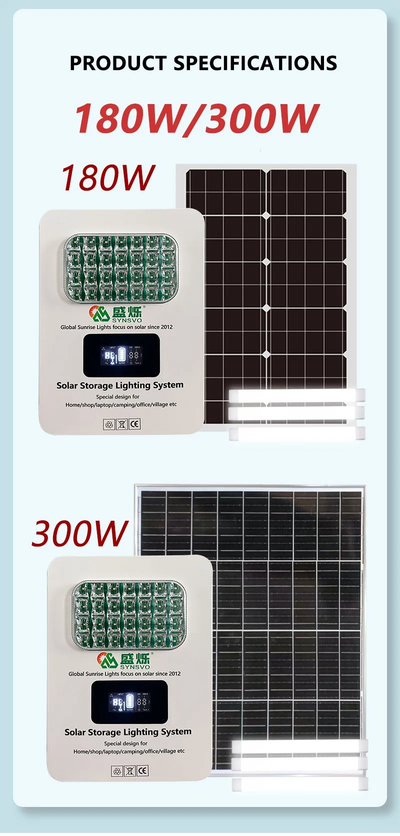 off-Grid Solar Inverter with Lithium Battery 5V/9V/12V/220V Output Voltage Low Frequency Hybrid Solar Inverter