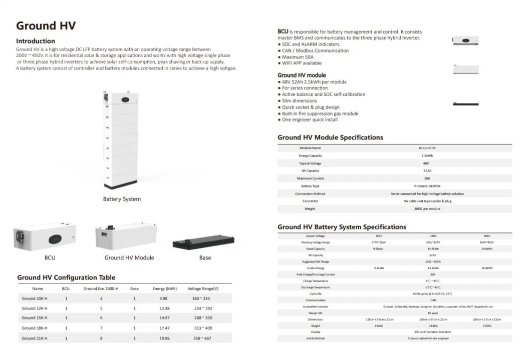 Solar Battery Hybrid off Grid 3.5kw 5kw Power Energy Wall 10kwh Battery Storage for Home Energy Storage System