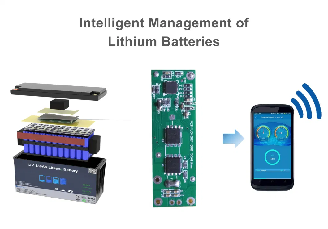 RV Marine 4s 12.8V 100A 150A 200A 300A Lithium Ion LiFePO4 Battery PCM 8s 12V 24V BMS with Balance and Communication