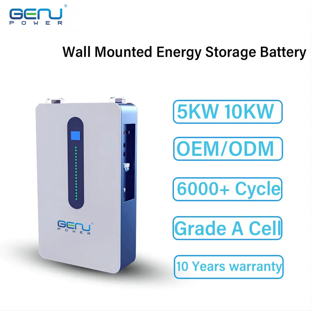 OEM/ODM Wall-Mounted 10kw Energy Storage Battery Lithium LiFePO4 Solar Energy Storage