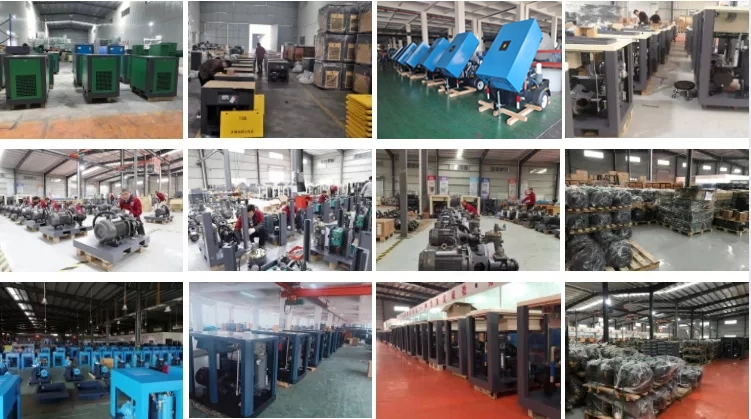 Zakf 7.5kw 220V 60Hz Cheap Industrial High Pressure Mining Screw Air Compressors Diesel Scroll Portable Rotary Compressor All in One Integrated Screw Compressor