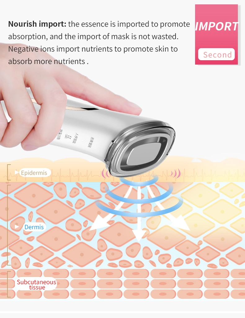 Smooth Skin Surface Fine Lines Enhance The Contour EMS LED Beauty Device