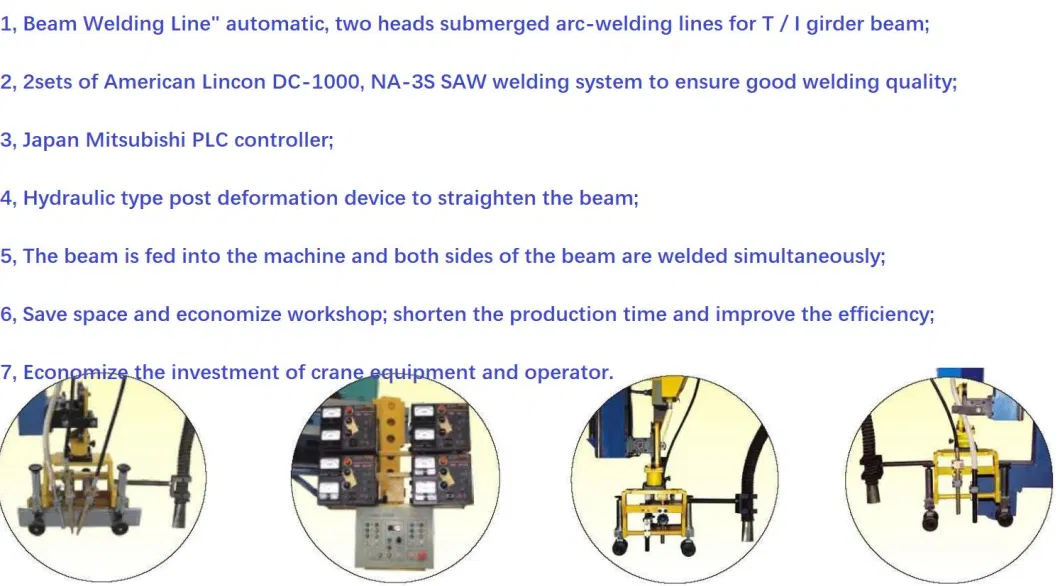 Gantry Type H Beam Plasma and Flame Welding Machine