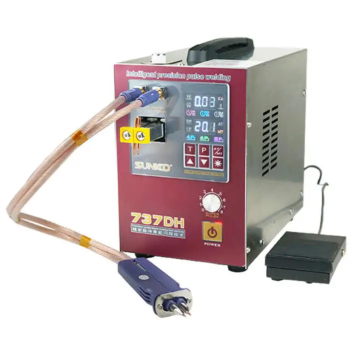 Sunkko 737dh New Upgrade Induction Delay Spot Welder for 18650 Battery 4.3kw High Power Automatic Pulse Spot Welding Machine