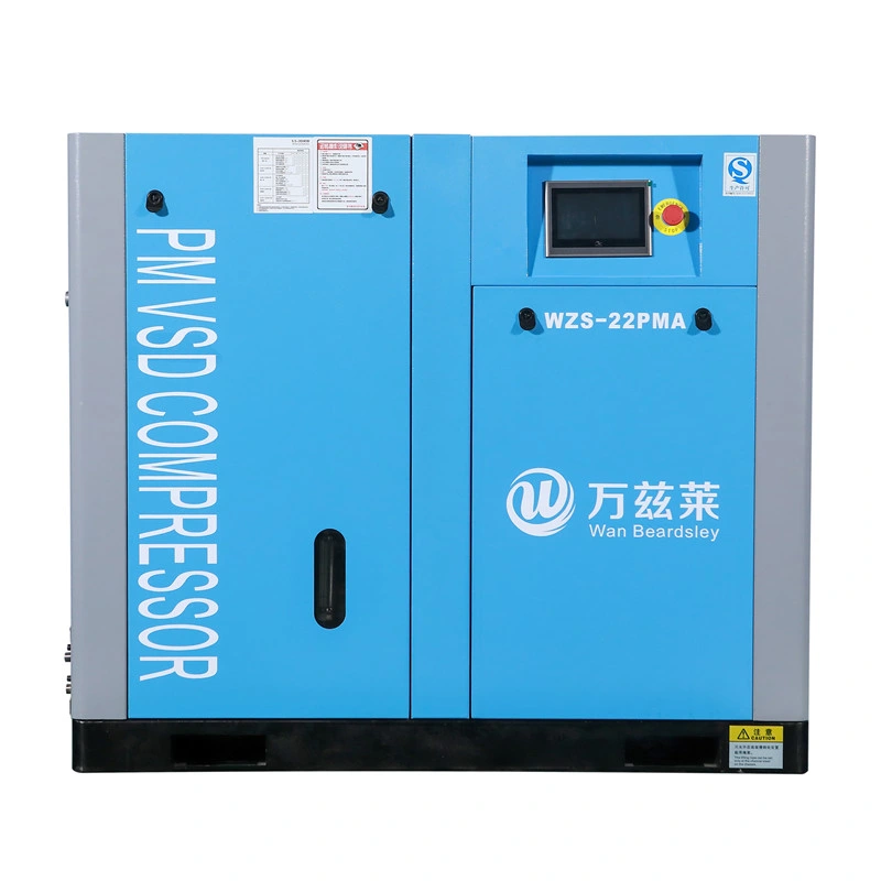 Industrial Stationary Similar Ingersoll Rand Atlas Copco 7 8 10 Bar Medical Oil Free Electric Direct Driven Pmsm Pm VSD Rotary Screw Type Air Compressor