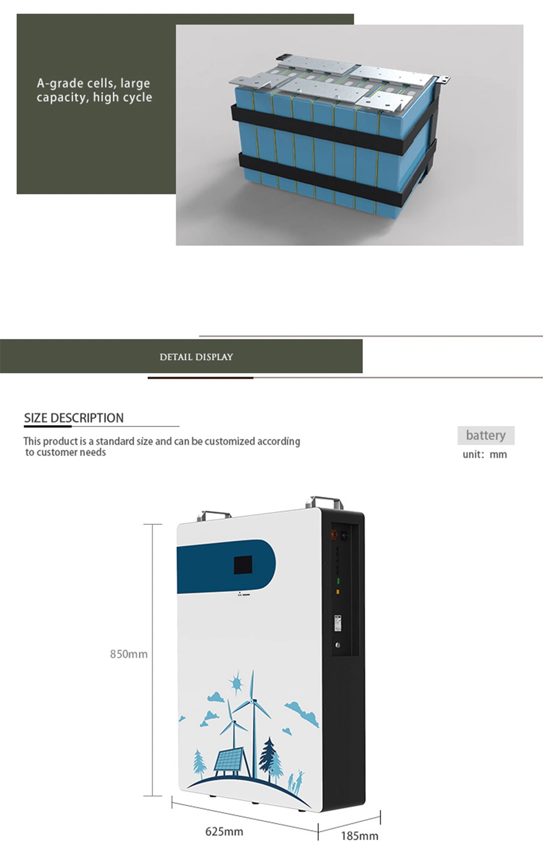 Home Use 3.6kw Energy Storage with 5kwh Lithium Battery Residential Battery Storage Home Battery System Household Energy Storage Domestic Energy Storage Battery