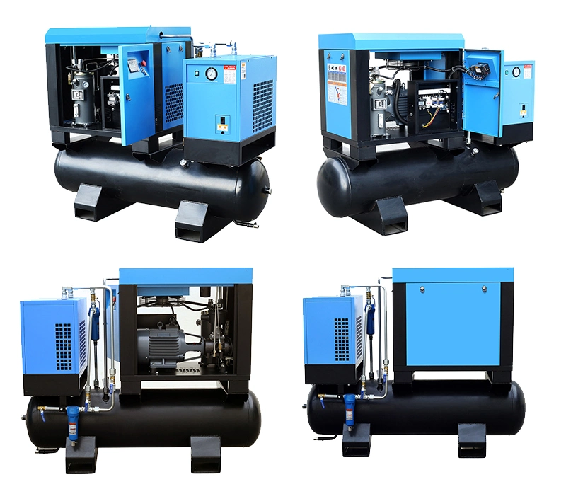 Industrial Equipment 7.5 11 15 22 Kw 10 15 20 30 HP Electric Rotary Screw Air Compressor with Dryer