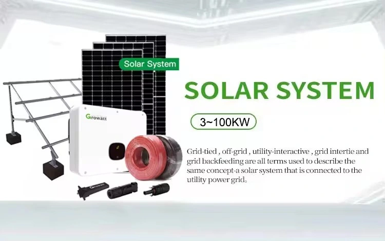 Solar Energy System Complete off Grid 5kw 3kw 1000W 10kw 10 Kw 6kw 15kw Battery Storage Panel Set Energy Hybrid PV Solar Power Systems Price for Home