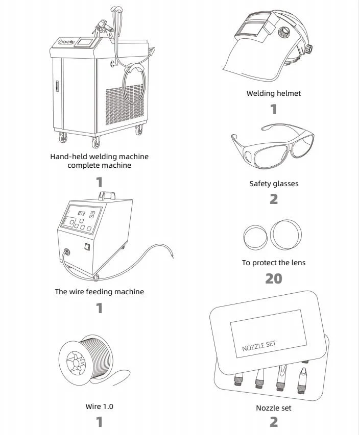 Low Price 3 in 1 Laser Welding Cutting Cleaning Machine 3kw Machine Laser Handheld Welding Machine for Iron