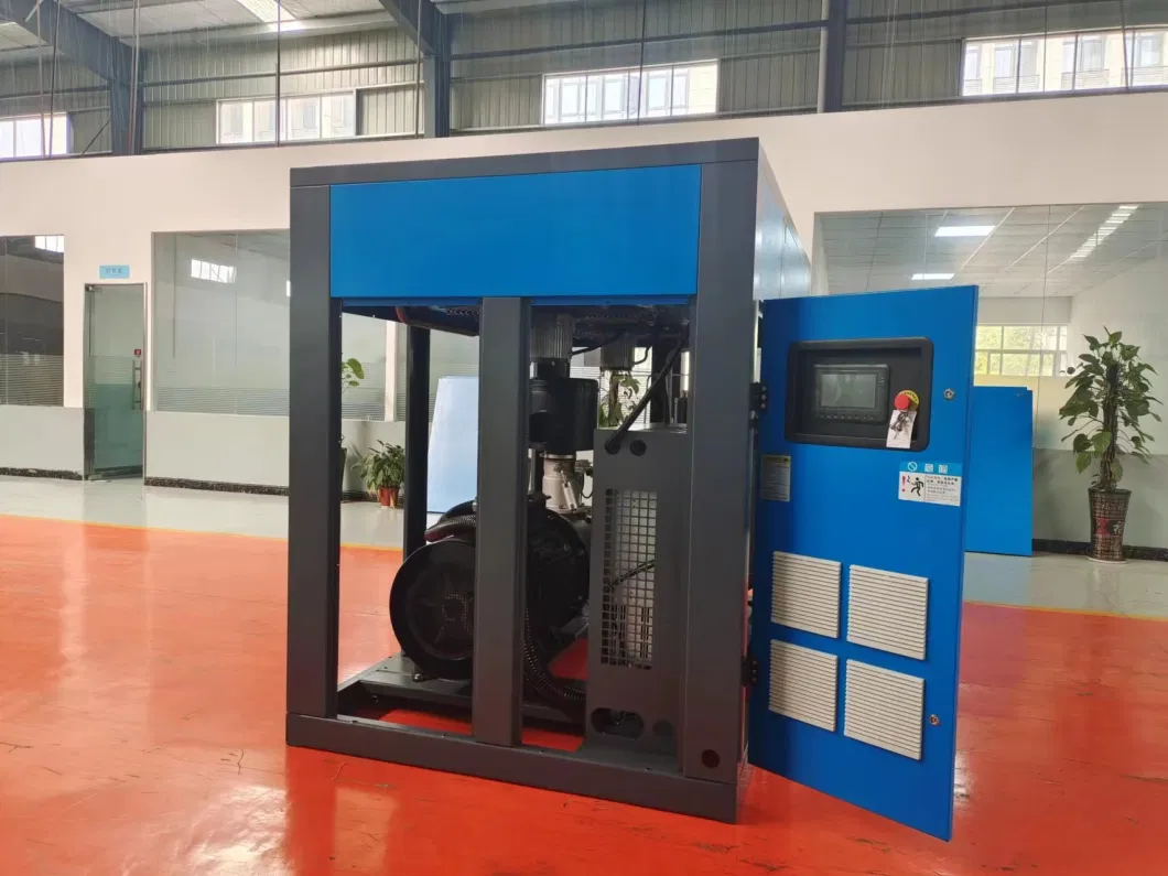 Airstone 37kw 75kw 90kw 110kw 132kw Water Air Cooling Industrial Permanent Magnet Variable Speed Inverter Rotary Screw Air Compressor