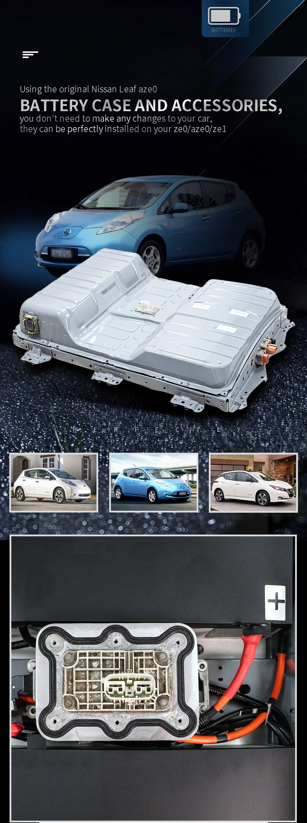 Wholesale Price 62kwh Nissan Leaf Battery Pack Lithium-Ion Battery for Evs