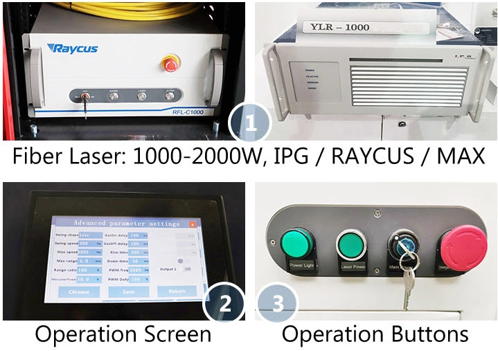 1kw 2kw 3kw Aluminum Carbon Stainless Steel Fiber Handheld Laser Welding Soldering Machine for Metal