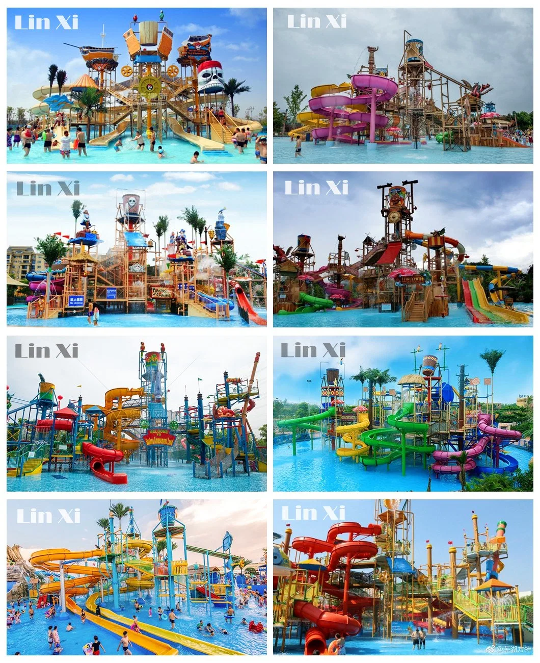 Factory Customized New Outdoor Adult Water Park Fiberglass Forest Slide Children&prime;s Amusement Park Equipment32s