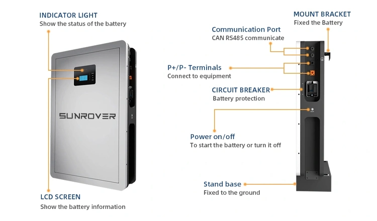 10kwh Energy Storage Battery LiFePO4 Powerwall 48V 200ah 10kwh Li Battery