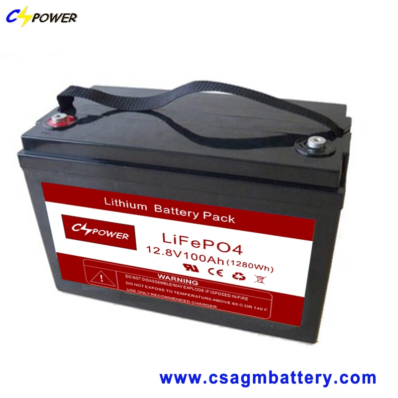 Cspower LiFePO4 Battery Lithium Iron Phosphate 12V 100ah