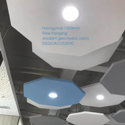 Sistemi a controsoffitto scheda acustica pannello acustico deflettore soffitto per Decorazione di ufficio